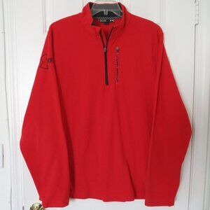 Under Armour Mens L/S Red Fleece 1/4 Zip Active Sweater NWOT - Size 2XL